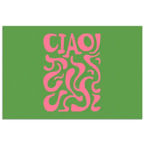 Abstract - Roze - Ciao - Vormen poster papier klein -3d