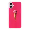 Schepijs - Roze - Hoorntje Apple iPhone 16 Plus klein -3d