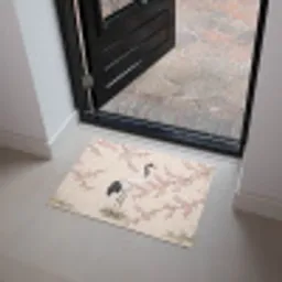 Aziatisch - Kraanvogel - Beige Deurmat klein -sfeer5