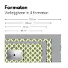 Patroon - Retro - Groen Muismat XXL klein 681 -sfeer5