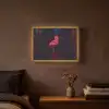 Flamingo - Roze - Neon - Licht Light Box met batterij (Wandlamp) middel -sfeer4