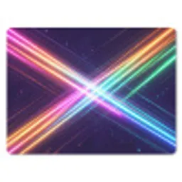 Kruisen - Lasterstralen - Neon muismat rubber klein -3d