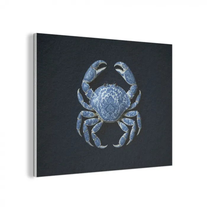 Krab - Delfts blauw - Dieren PET vilt klein -3d