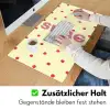 Swag - Roze - Stippen - Geel Muismat XXL klein -ysfeer3_duits