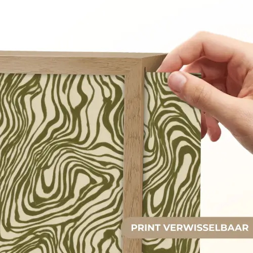 Abstract - Marmer - Groen Light Box met batterij (Wandlamp) middel 907 -USP_websiteprintNL