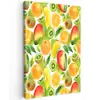 Kiwi - Sinasappel - Mango - Perzik Tuinposter op houten frame 2 cm dik klein 841 -3d