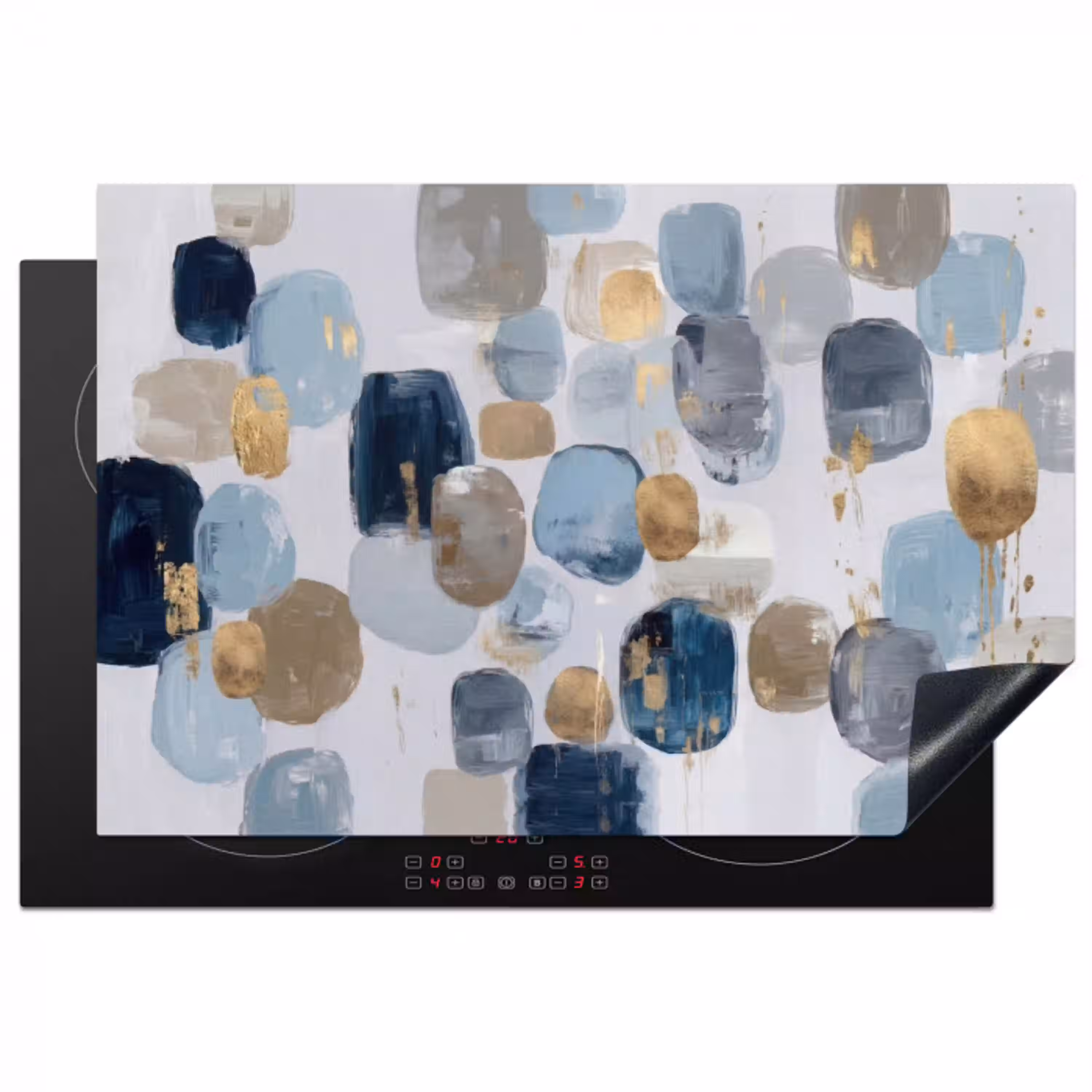 Abstract - Goud - Vormen Inductie beschermer vinyl 3mm klein -3d