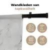 Schaakstuk - Koning - Zwart - Marmer Wandkleed katoen klein -sfeer2