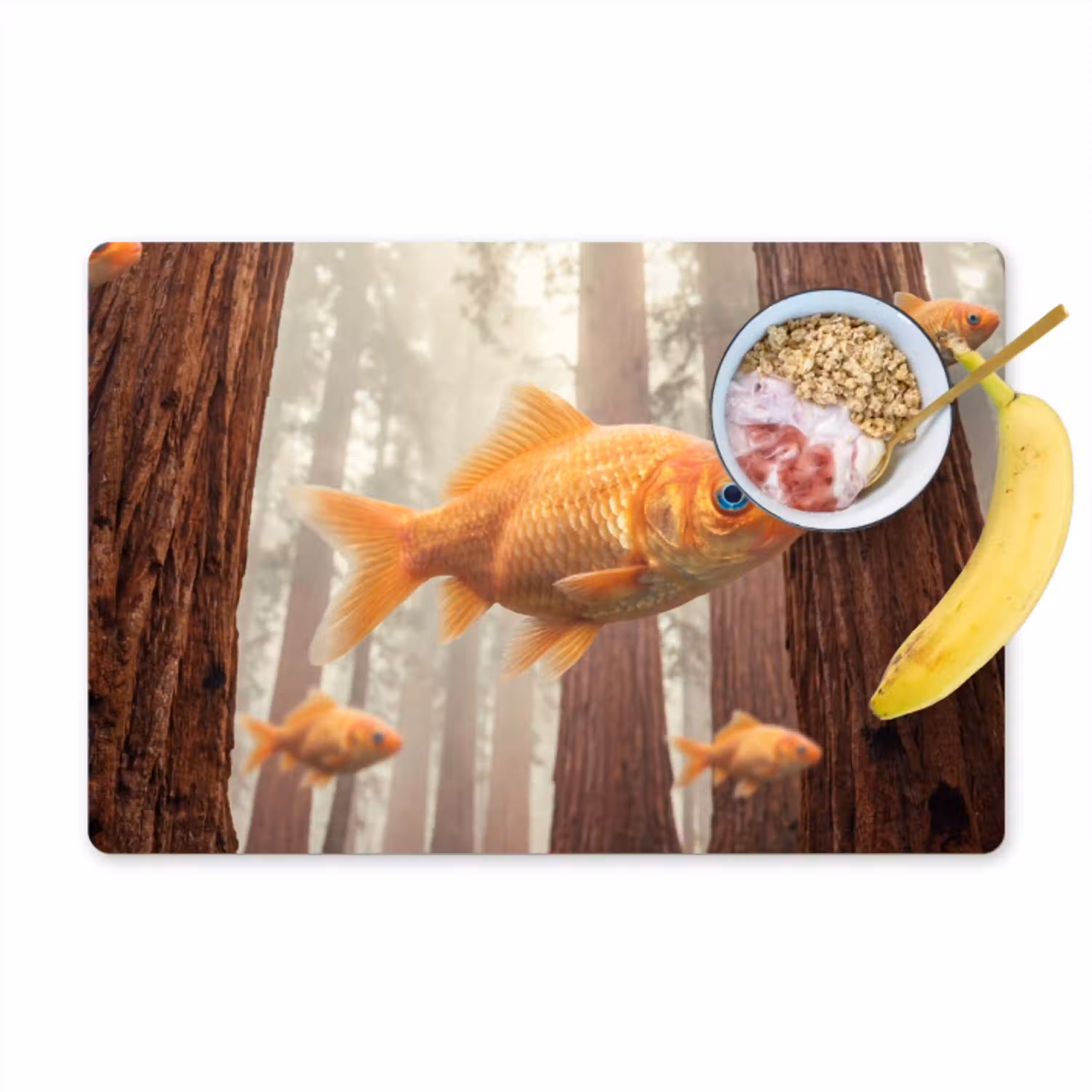 Vis - Bos - Fantasie Placemat vinyl groot -zzzproduct_Kitchenyeah-website