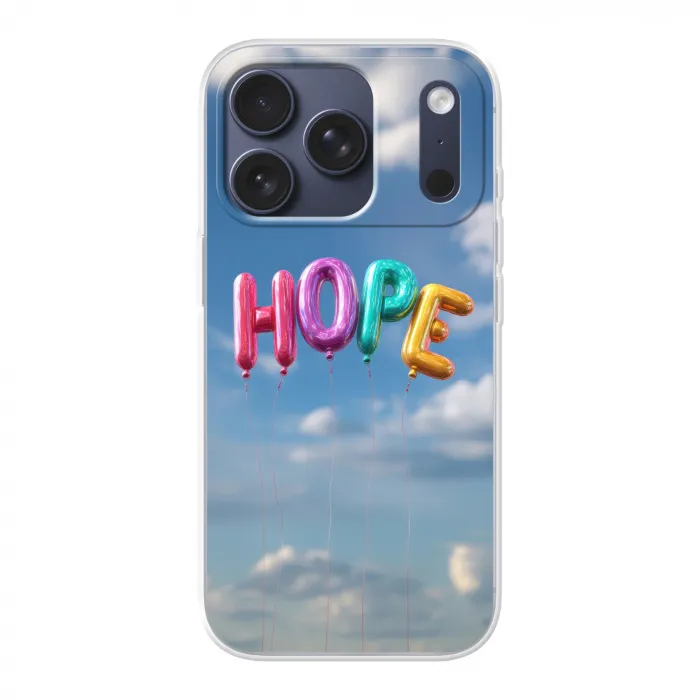 Ballonen - Lucht - Hope Telefoonhoesje iPhone 17 Pro klein -3d