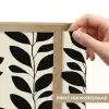 Botanisch - Dessin - Zwart - Beige Light Box met batterij (Wandlamp) middel 907 -USP_websiteprintNL
