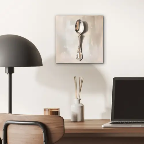 Lepel - Verf - Zilver aluminium wit klein -sfeer5