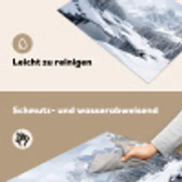 Sneeuwlandschap - Bergen - Rivier - Winter Inductie beschemer met haakjes klein -ky-schoon-de