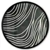 Lijnen - Patroon - Abstract - Wit Fotolijst rond zonder passe partout klein -3d