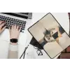 Goud - Vrouw - Rechthoeken laptophoes neopreen klein -bureau