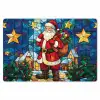 Kerstman - Glas - Kleurrijk Placemat vinyl groot -zzsfeer1_Kitchenyeah-website