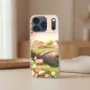 Schapen - Huisje - Platteland Telefoonhoesje iPhone 17 Pro klein -sfeer2