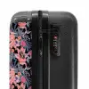 Tropisch vlinder patroon roze blauw NBS - Handbagage koffer - Kinderen Unisex middel -slot