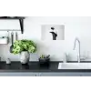 Hak - Wijn - Minimalistisch - Zwart Muursticker klein -keuken