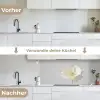 Bloem - Minimalistisch -Wit keuken achterwand 2 middel -voor-na_DE