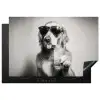 Golden retriever - Hond - Zonnebril - Gkas Inductie beschermer vinyl 3mm klein -3d
