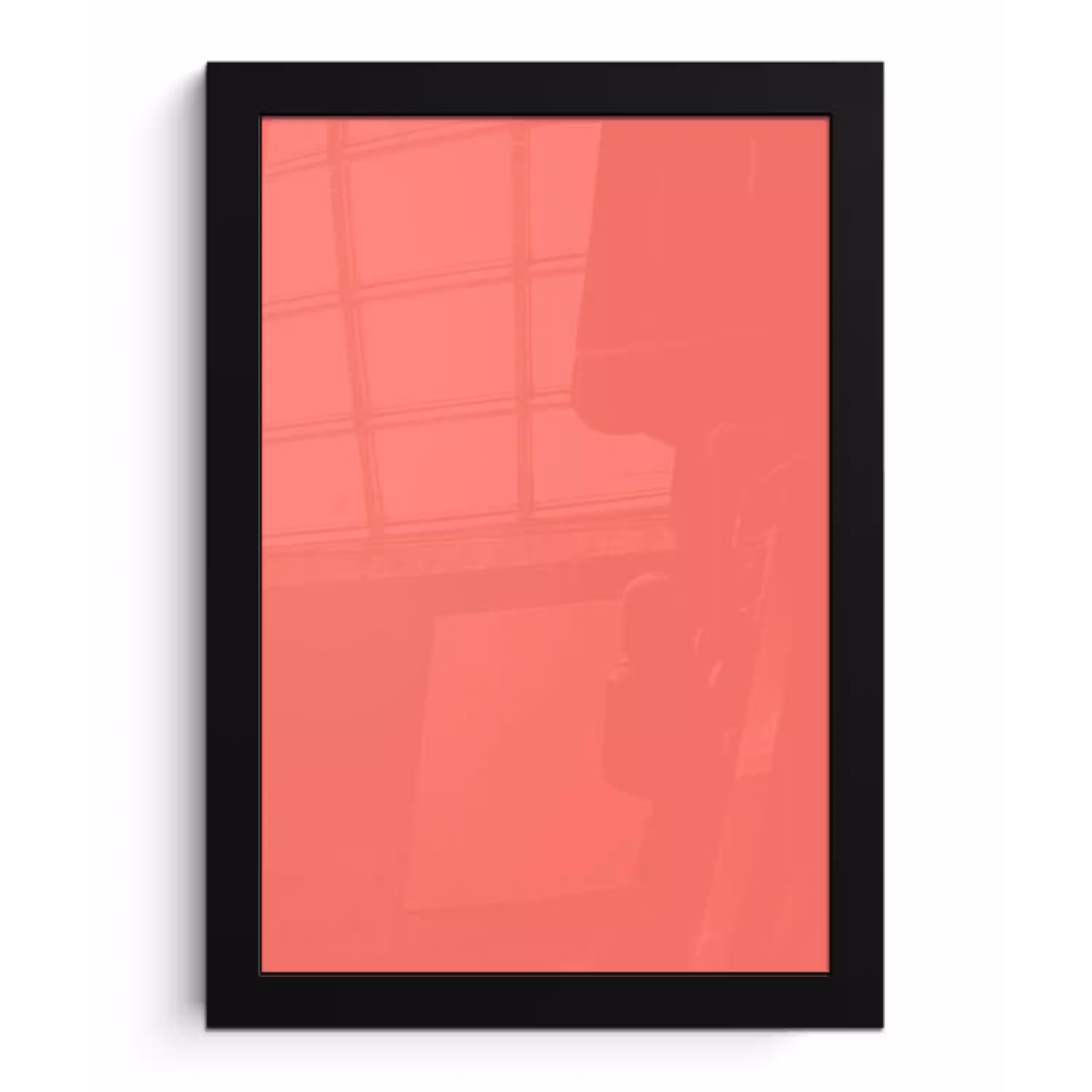 Coral - Punch - Koraal fotolijst zwart zonder passe partout klein 224 -3d