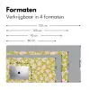 Bloemen - Roze - Getekend - Patroon Muismat XXL klein -sfeer5