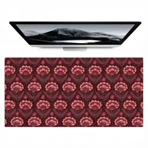 Bloemen - Waaier - Paars Muismat XXL klein 681 -zzz3d