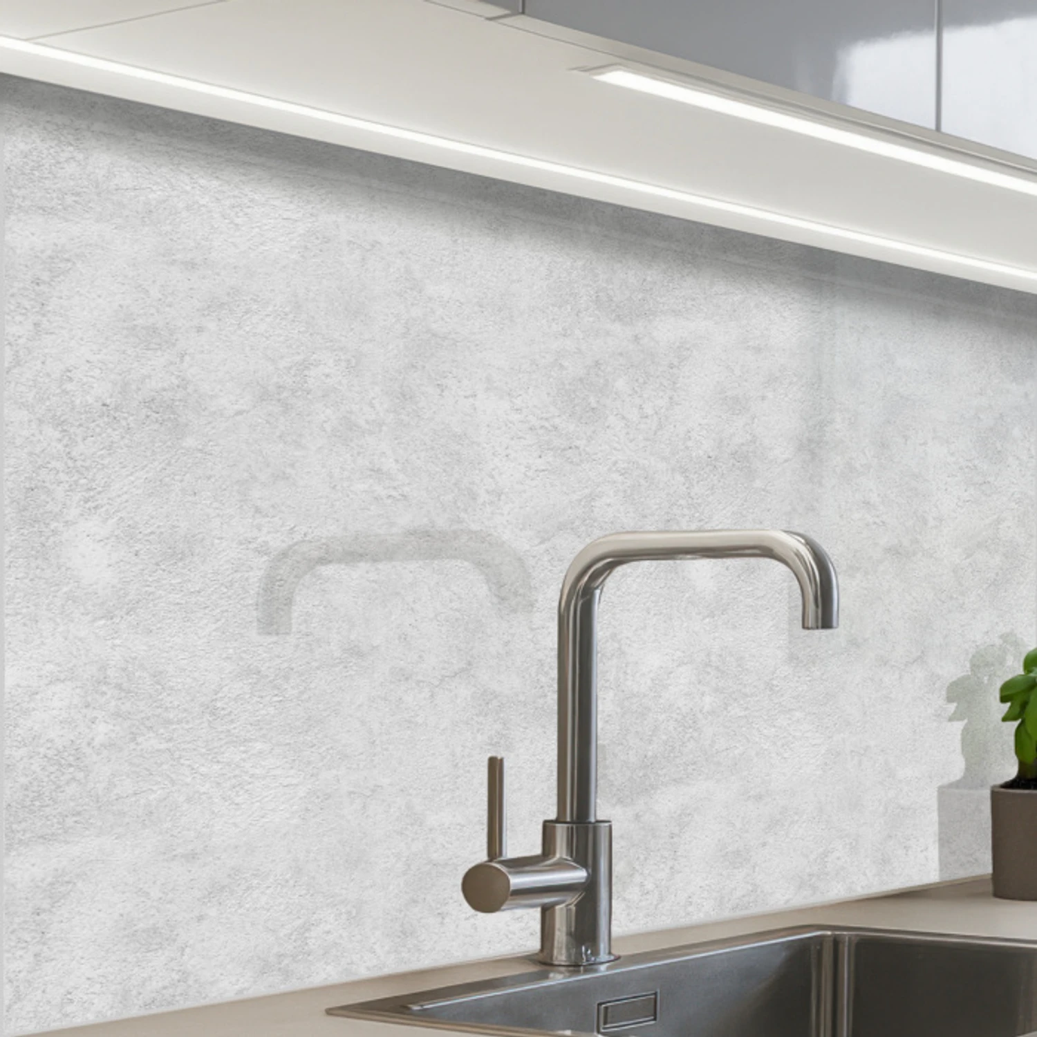 Wit - Muur - Verkleuring keuken achterwand 2 middel 865 -zzzz3d_schuin