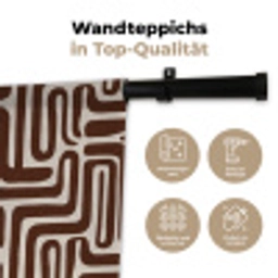 Abstract - Patroon - Bruin Wandkleed katoen klein 269 -tsfeer2_DE