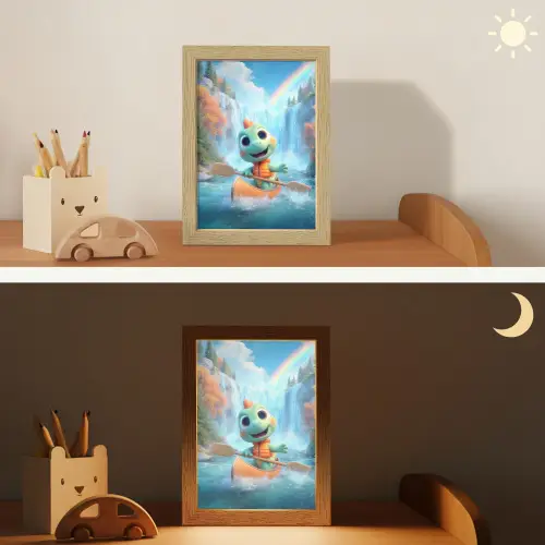 Dino - Natuur - Waterval Light Box met kabel klein -sfeer3_kind