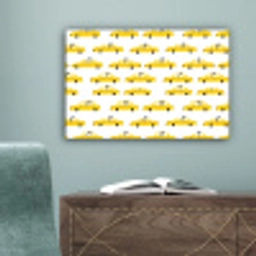 Taxi - Iconisch - Geel canvas 2cm klein 34 -sfeer4