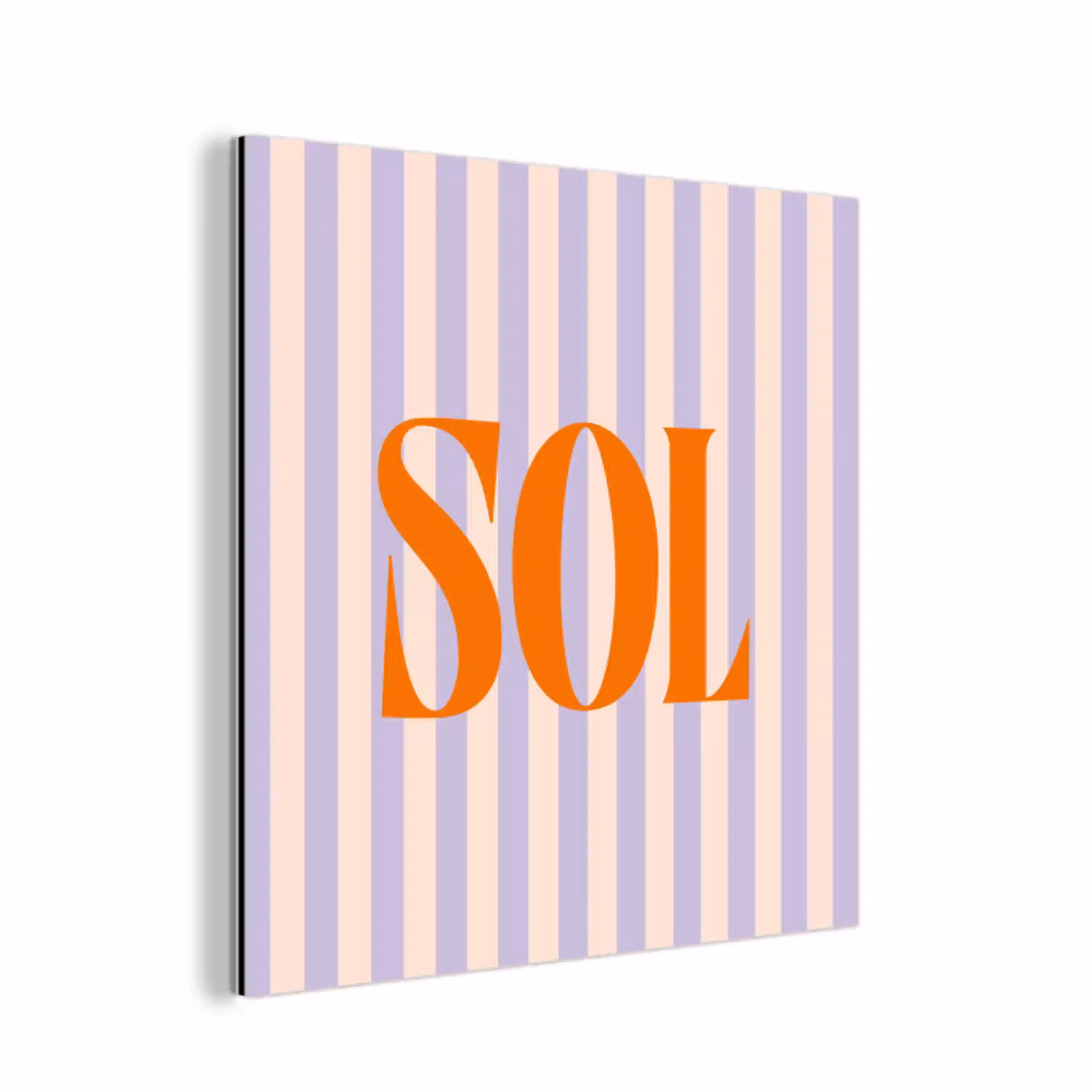 Lila - Oranje - Strepen - Sol aluminium wit klein -3d