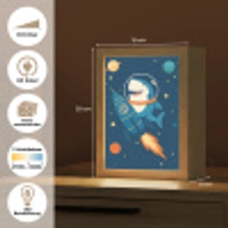 Raket - Haai - Ruimte Light Box met kabel (Kinderlampje) klein -USP_websiteoverzichtDE