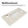 Minimalistisch - Strepen - Beige Muismat XXL klein 681 -sfeer4