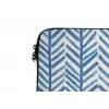 Patroon - Streep - Blauw laptophoes neopreen klein 279 -detail