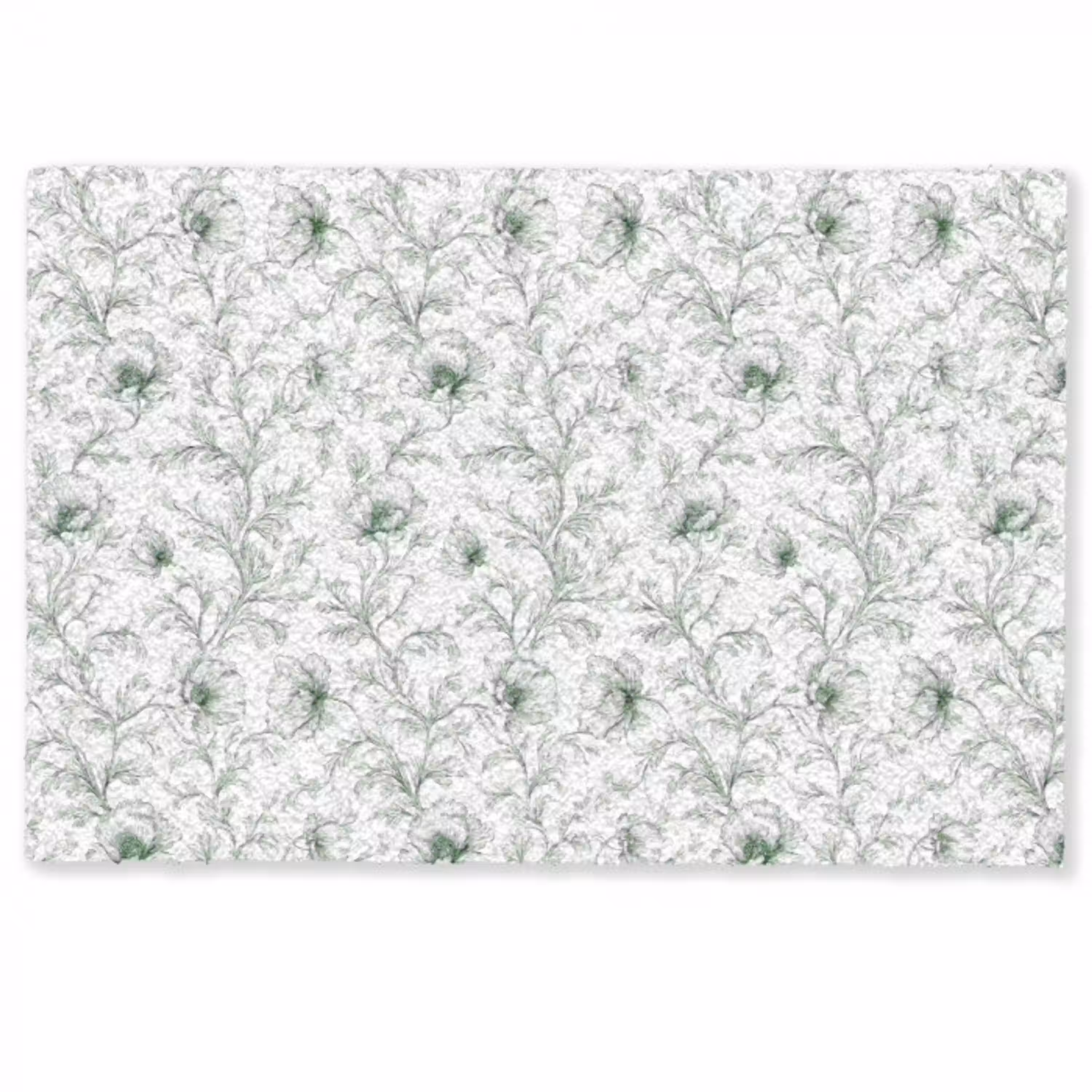 Bloemen - Getekend - Groen Deurmat klein 898 -zkaufland3d