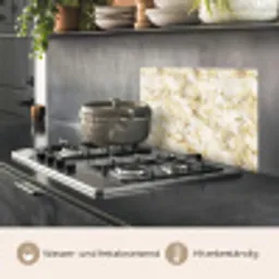 Warm - Gouden - Marmer - Patroon keuken achterwand spatscherm klein 900 -usp_DE