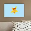 Ster - Today is a good day - Blauw canvas 2cm klein -sfeer3