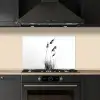Minimalistisch - Stelen - Wit keuken achterwand spatscherm klein -sfeer1