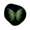 Vlinder - Groen - Diepte Wandcirkel Organisch Forex 3mm klein -3d