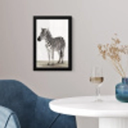 Zebra - Meisjes - Dieren - Kinderen - Jongens fotolijst zwart zonder passe partout klein -sfeer4