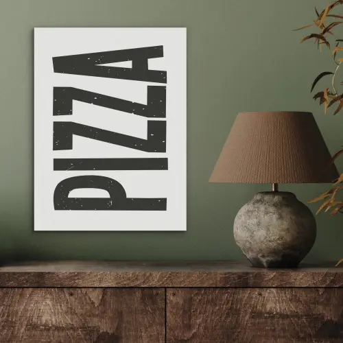 Pizza - Japandi - Decoratie - Vintage PET vilt klein -sfeer2