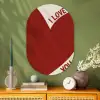Loveyou - Rood - Hart Wandcirkel Ovaal Glas middel -sfeer2