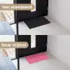 Panterprint - Roze - Dierenprint - Minimalistisch Deurmat klein -voor-na_NL