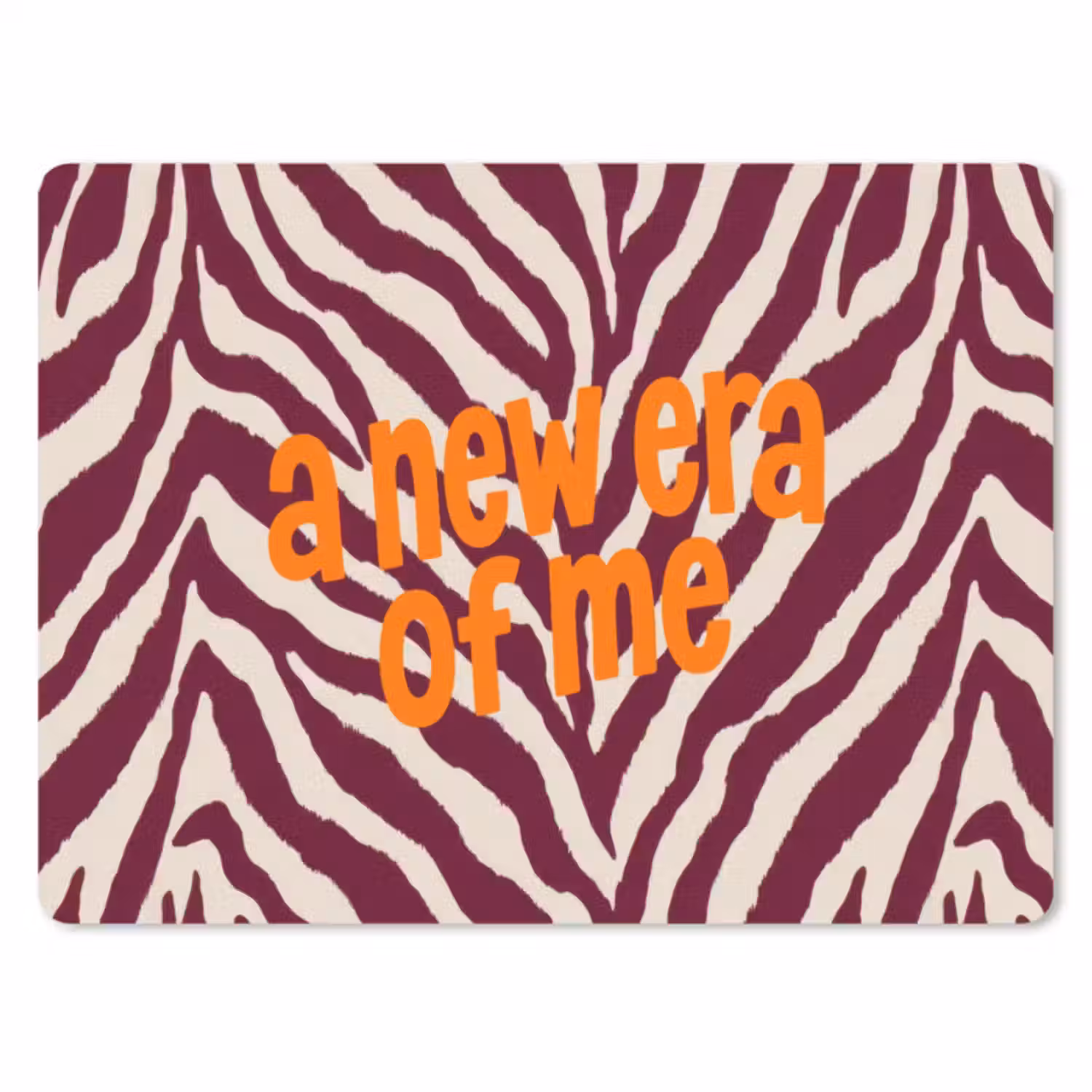 Muismat - New era - Bordeaux - Zebraprint