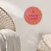 Quote - Zomer - Roze Akoestische PET Vilt - Rond klein -sfeer4