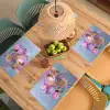 Bloemen - Paars - Overloop - Meeldraden Placemat vinyl groot -zzsfeer5_Kitchenyeah-website