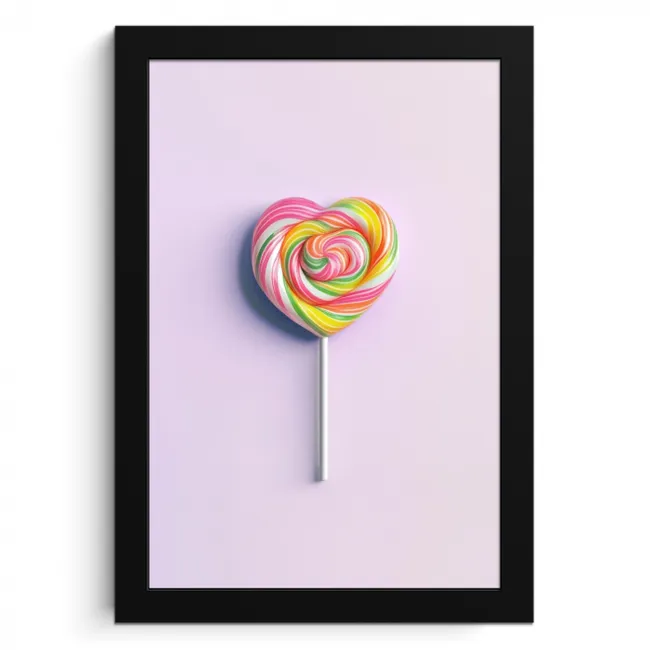 Hart - Lolly - Snoep KitchenYeah - Keuken - Fotolijst klein -3d