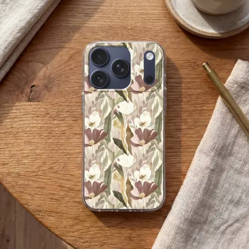 Bloemen - Aquarel - Kleurrijk Telefoonhoesje iPhone 17 Pro klein 878 -sfeer1